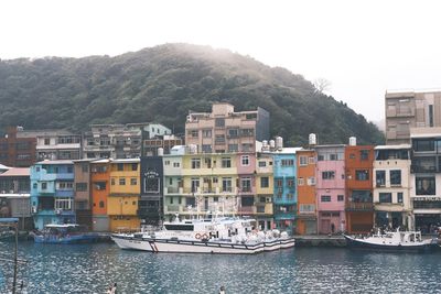 Boats in sea