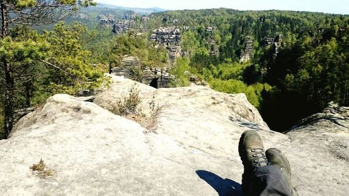 Rocks on mountain