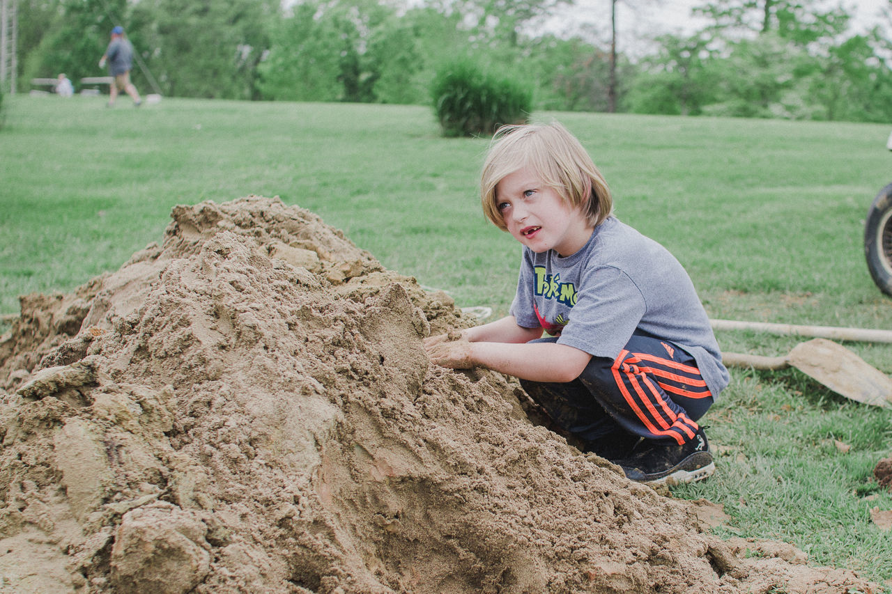 Piles of dirt