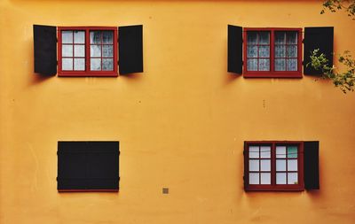 Yellow building in stockholm