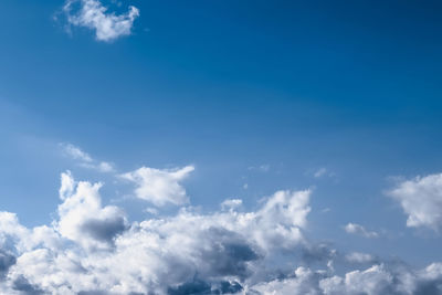 Low angle view of clouds in sky