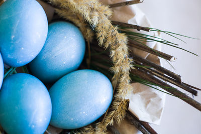 Close-up of eggs in container