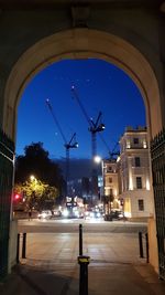 City street at night