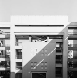 Low angle view of modern building