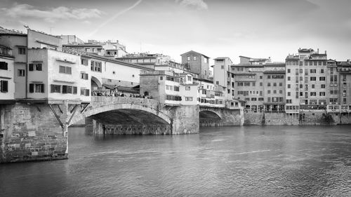 View of canal along buildings