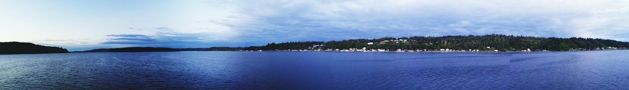 Panoramic shot of calm sea