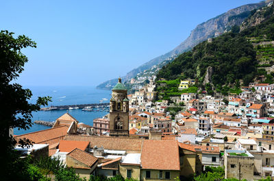 Scenic view of amalfi
