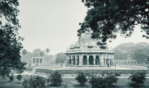 View of historical building against clear sky