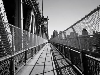 Footbridge over river