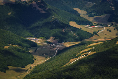 High angle view of landscape