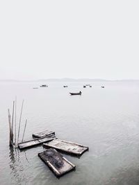 Chinese style- scenic view of sea against sky