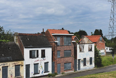 Residential buildings against sky