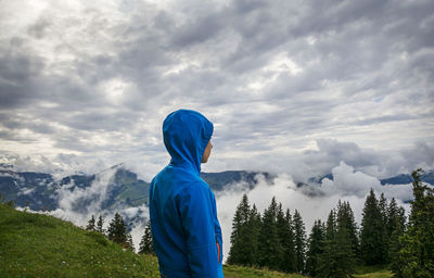 Young female tourist in austria