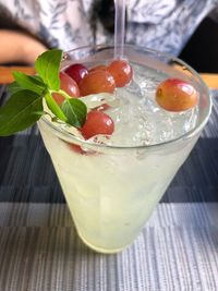 Close-up of drink on table