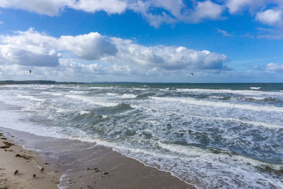 Scenic view of sea against sky