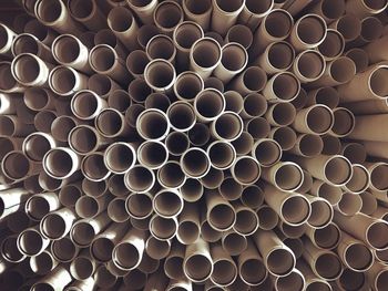 Full frame shot of pipes