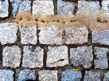 Full frame shot of cobblestones