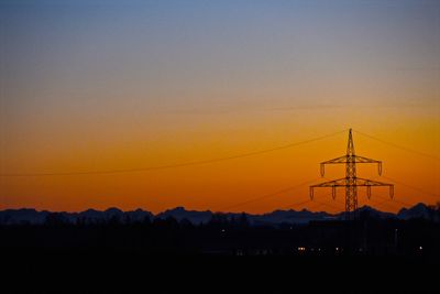 Scenic view of landscape at sunset