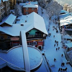 Houses in winter