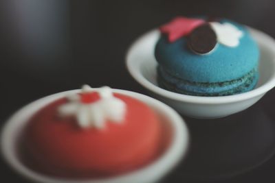 Close-up of cakes in cup