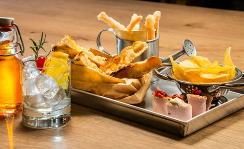 Close-up of drink on table