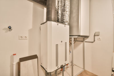 View of boiler in bathroom