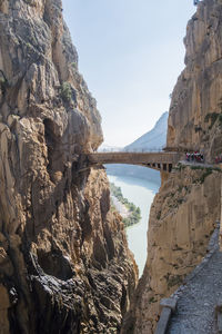 Scenic view of rock formations