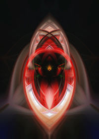 Digital composite image of light painting