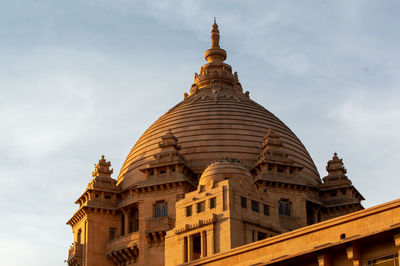 Low angle view of building against sky