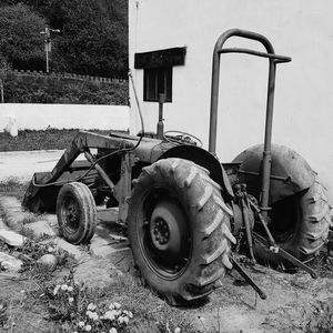 Abandoned vintage car