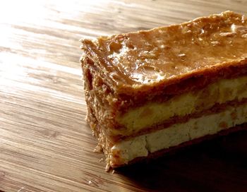 Close-up of cake on table