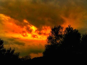 Low angle view of cloudy sky