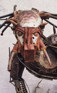 Close-up of rusty boat