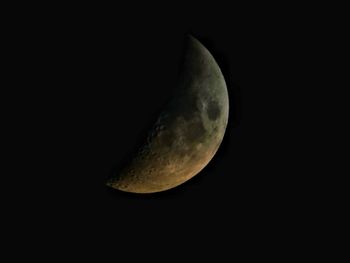 Close-up of moon against sky at night