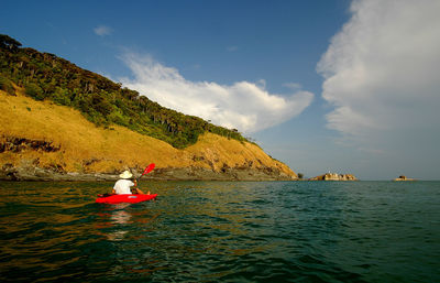 Kayaking  scenic view in thailand