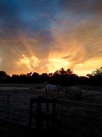 Scenic view of sky at sunset