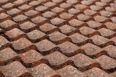 Full frame shot of paving stone roof