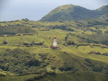 Scenic view of landscape against clear sky