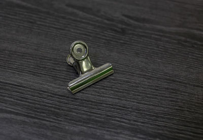 High angle view of keys on table