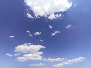 Low angle view of clouds in sky