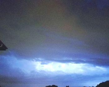 Low angle view of storm clouds in sky