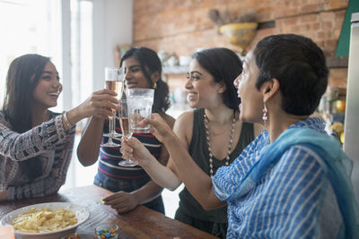 Group of people at restaurant