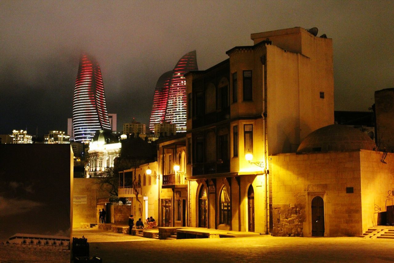 Flame Towers & Old Town, Baku, Azerbaijan