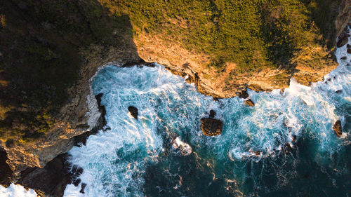 Aerial view of sea