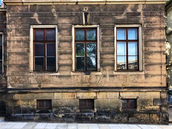 Full frame shot of old building