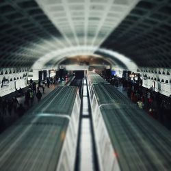 Railroad station platform