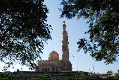 Low angle view of historic building against sky
