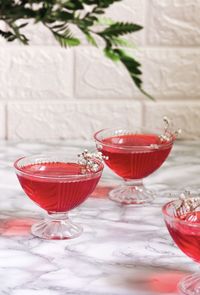 Close-up of drink on table