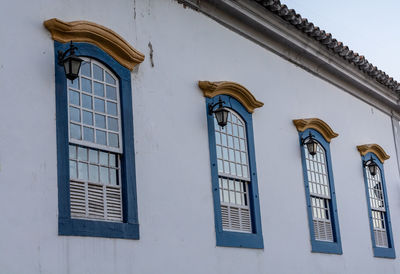 Low angle view of building against sky