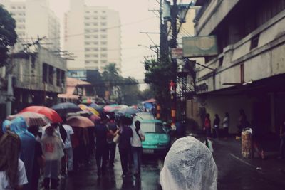 People walking on street